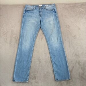 Frame Denim L'Homme Slim Fit Jeans in Finn Men 36x34 Designer Made in USA